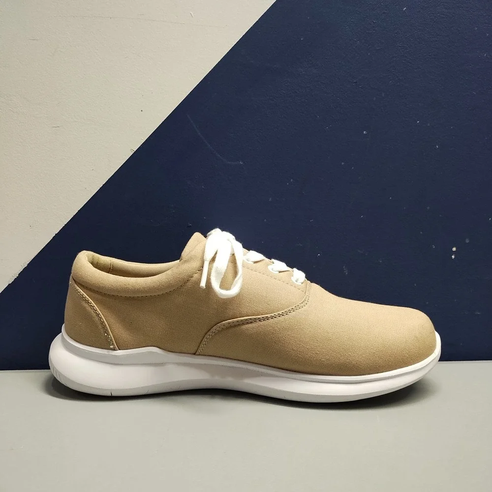 Propet Flicker Sneakers Womens US 10 Brown White Upper Canvas Lace‎ Up WAA192C
